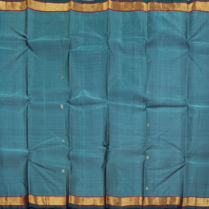 Hayagrivas Pastel Blue Handloom Kanjivaram Silk Saree with Wine Maroon Border HBD4130L1-12