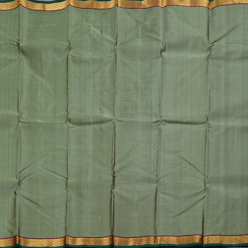 Hayagrivas Pastel Green Handloom Kanjivaram Silk Saree with Wine Maroon Border HBD4130L1-5