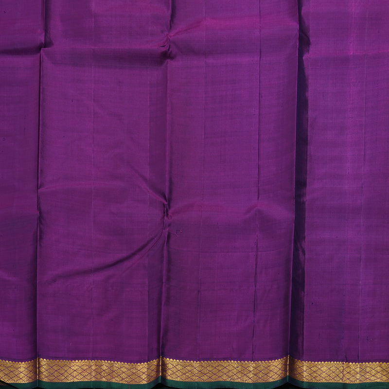 Hayagrivas Wheat Brown Handloom Kanjivaram Silk Saree with Purple Border HBD4130L1-9