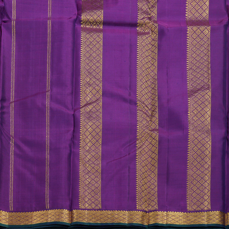 Hayagrivas Light Plum Purple Handloom Kanjivaram Silk Saree with Purple Border HBD4131L1-8