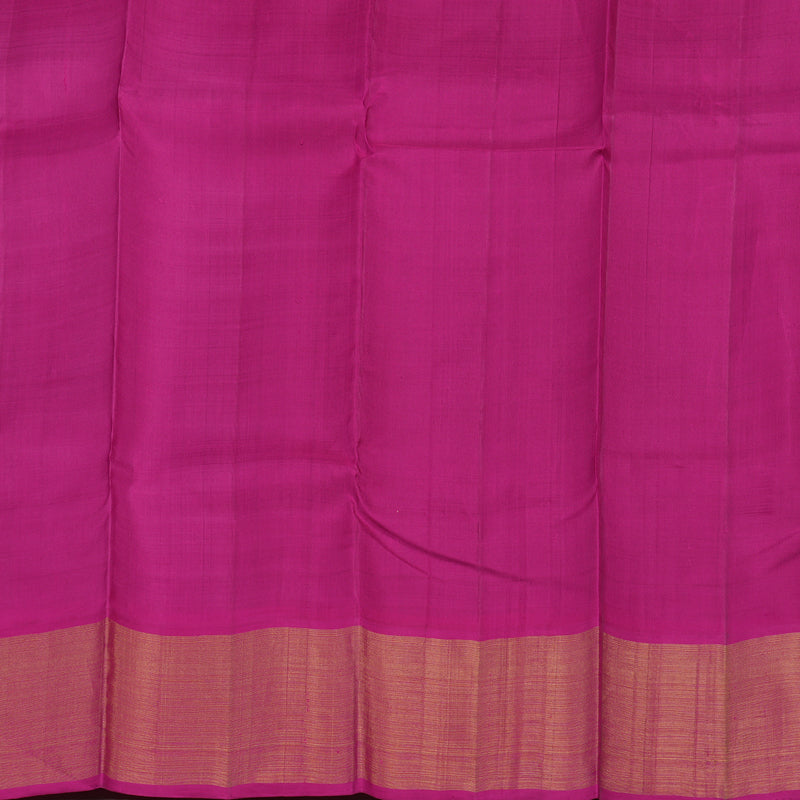 Hayagrivas Handloom Navy Blue Kanjivaram Silk Saree with Magenta Border HBD4133L1-1