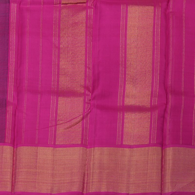 Hayagrivas Handloom Navy Blue Kanjivaram Silk Saree with Magenta Border HBD4133L1-1