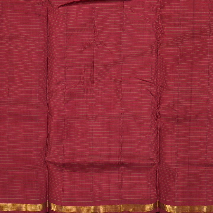 Hayagrivas Handloom Maroon Ten Yards Silk Madisar HBD4158L2-1