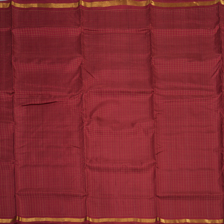 Hayagrivas Handloom Maroon Ten Yards Silk Madisar HBD4158L2-1