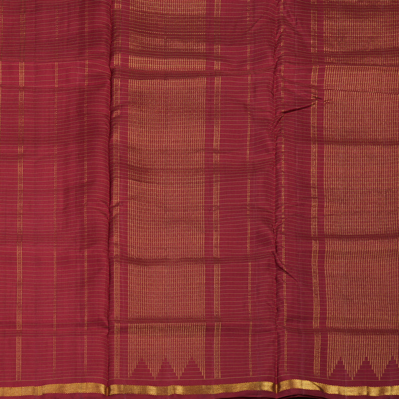 Hayagrivas Handloom Maroon Ten Yards Silk Madisar HBD4158L2-1