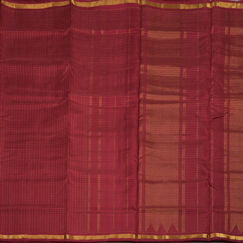 Hayagrivas Handloom Maroon Ten Yards Silk Madisar HBD4158L2-1