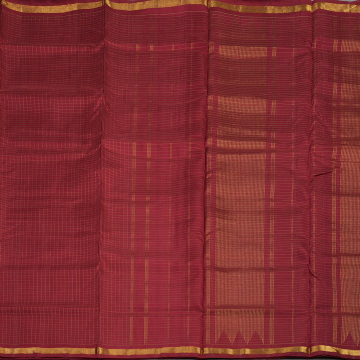 Hayagrivas Handloom Maroon Ten Yards Silk Madisar HBD4158L2-1