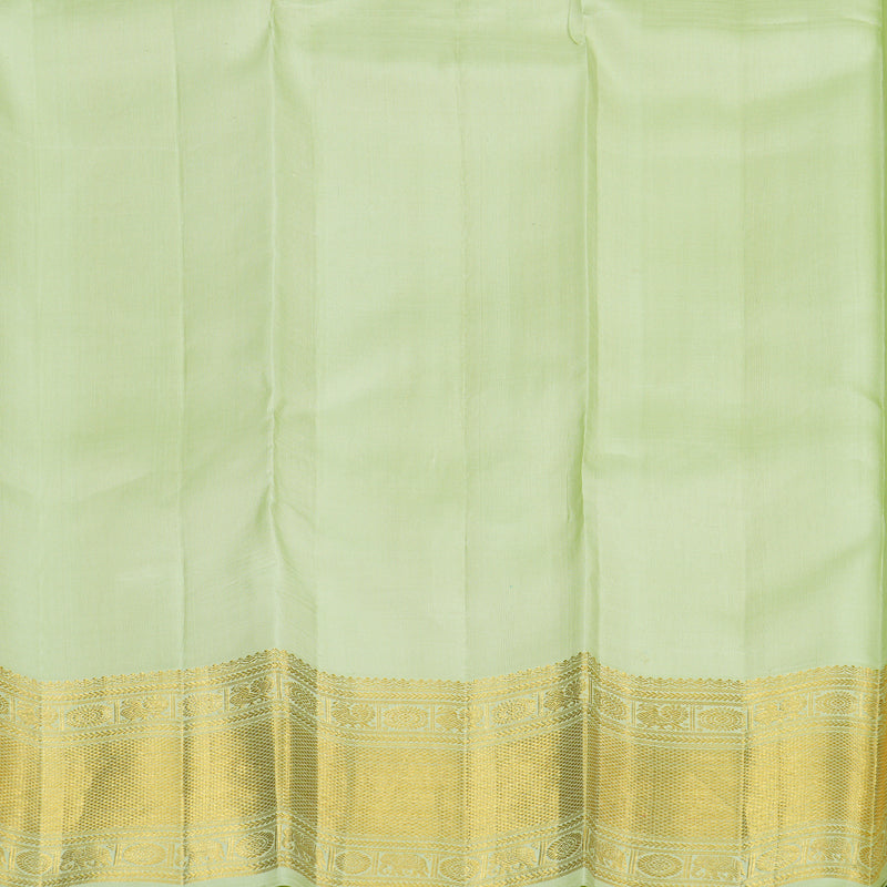 Hayagrivas Light Pastel Green Handloom Kanjivaram Silk Saree HBE102E2-1