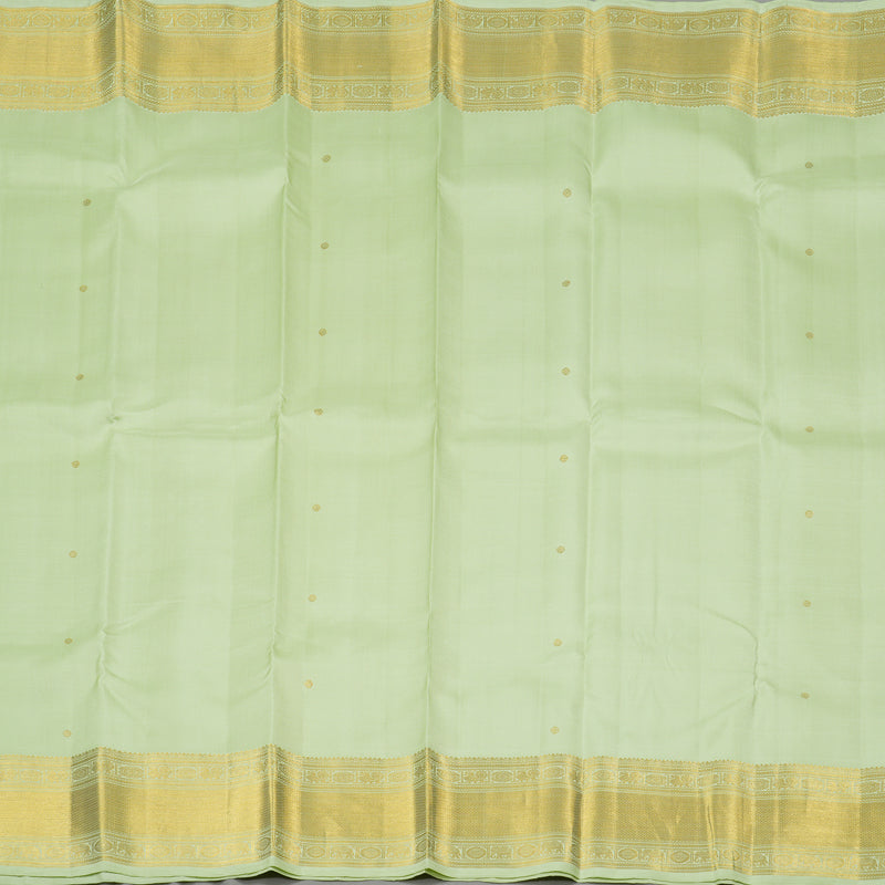 Hayagrivas Light Pastel Green Handloom Kanjivaram Silk Saree HBE102E2-1