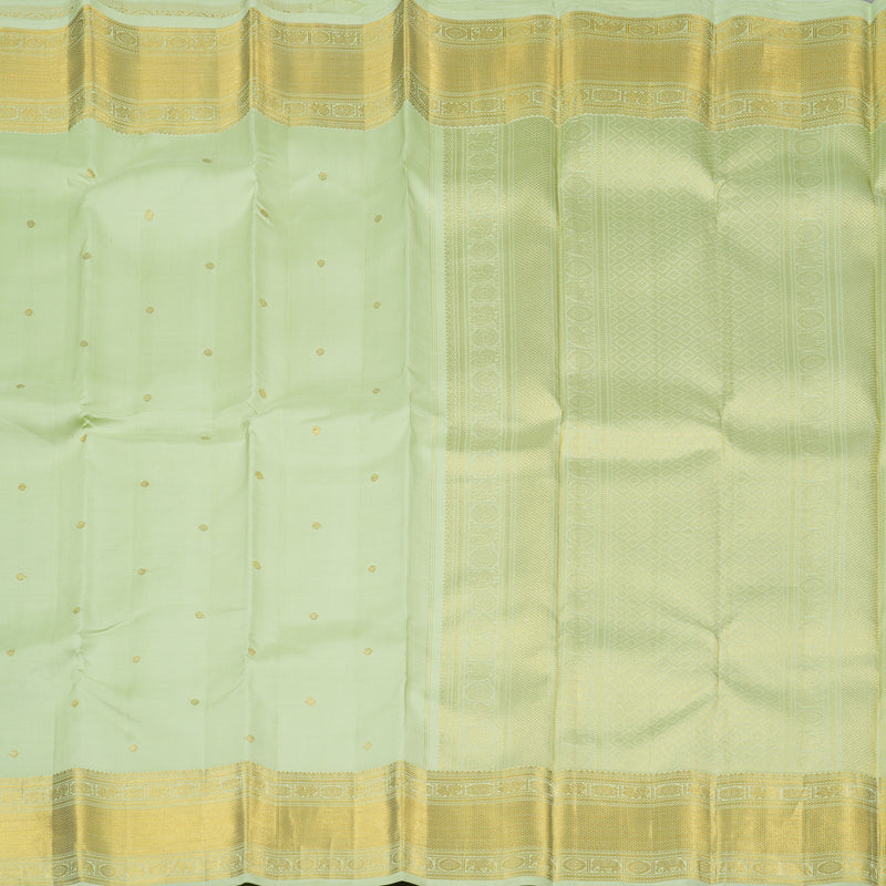 Hayagrivas Light Pastel Green Handloom Kanjivaram Silk Saree HBE102E2-1