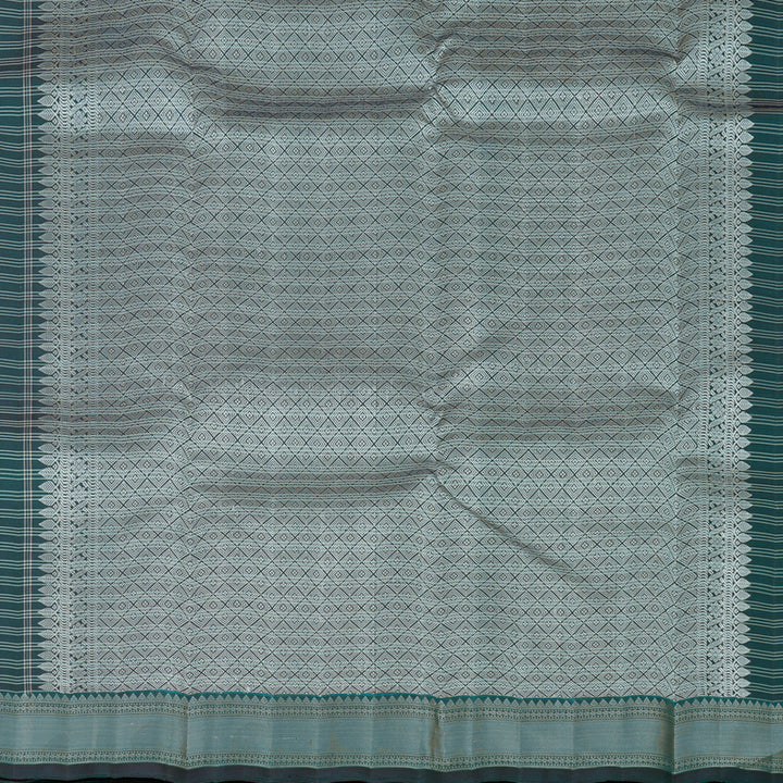 Hayagrivas Handloom Peacock Green Kanjivaram Silk Saree HBE1040L1-1