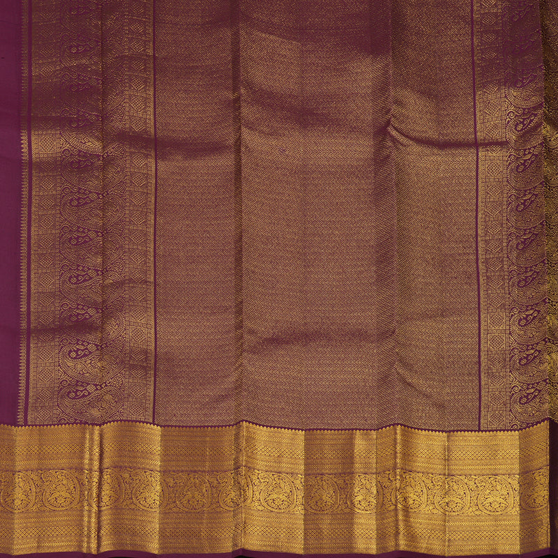 Hayagrivas Handloom Pink Kanjivaram Silk Saree with Deep Violet Border HBE1042L2-1