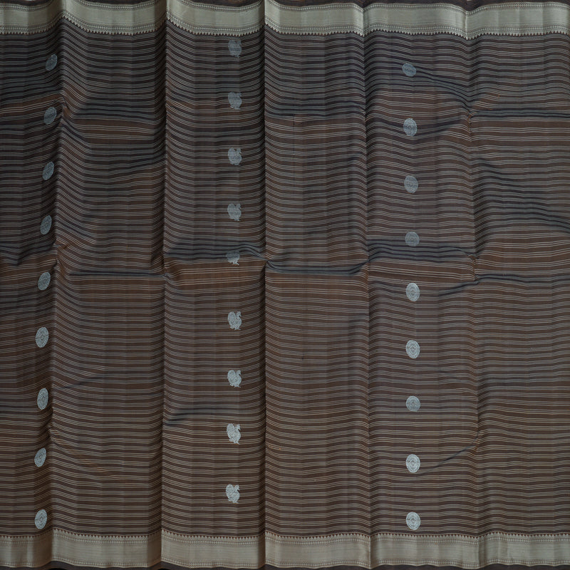 Hayagrivas Handloom Brown Kanjivaram Silk Saree HBE1147A2-1