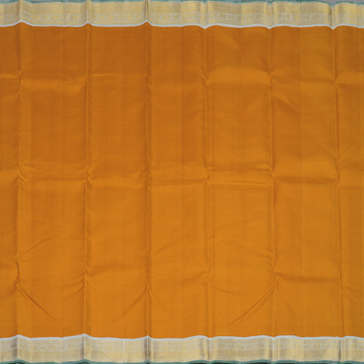 Hayagrivas Handloom Kilangu Manjal Kanjivaram Silk Saree with Light Grey Border HBE1213A1-2