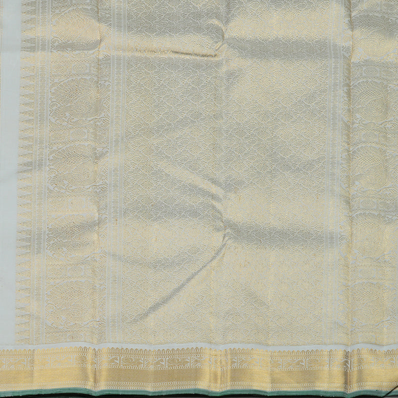 Hayagrivas Handloom Kilangu Manjal Kanjivaram Silk Saree with Light Grey Border HBE1213A1-2