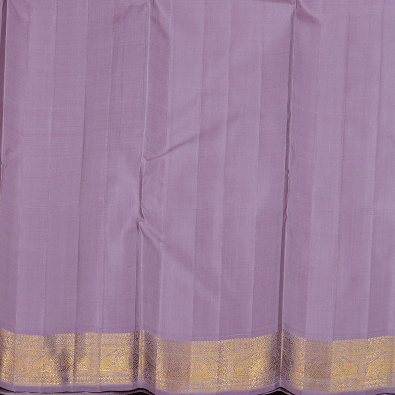 Hayagrivas Sandal Handloom Kanjivaram Silk Saree with Lavender Border HBE124E1-1