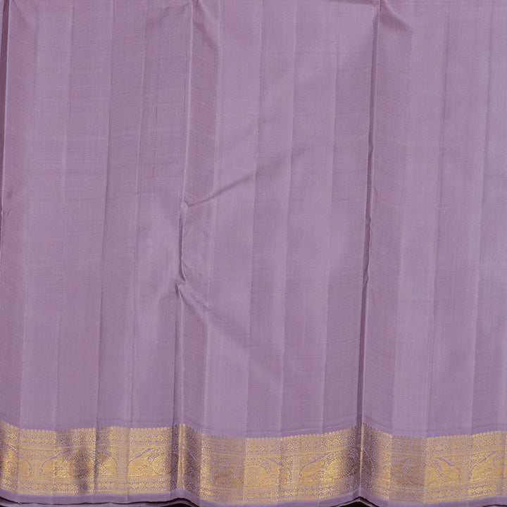 Hayagrivas Sandal Handloom Kanjivaram Silk Saree with Lavender Border HBE124E1-1