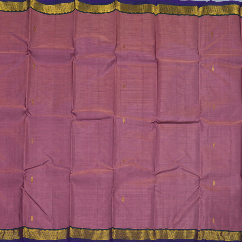 Hayagrivas Handloom Mild Purple Kanjivaram Silk Saree with Peacock Green Border HBE1348B1-10