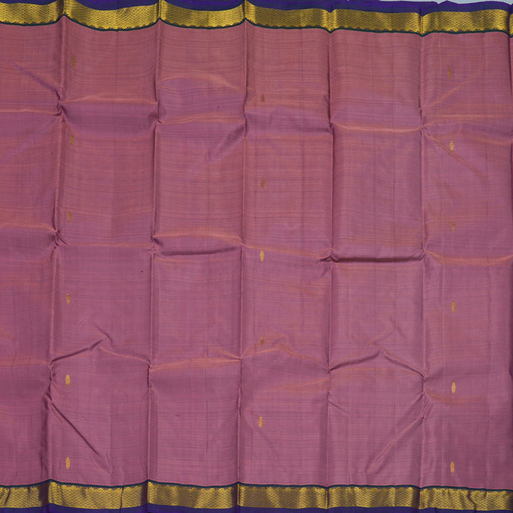 Hayagrivas Handloom Mild Purple Kanjivaram Silk Saree with Peacock Green Border HBE1348B1-10