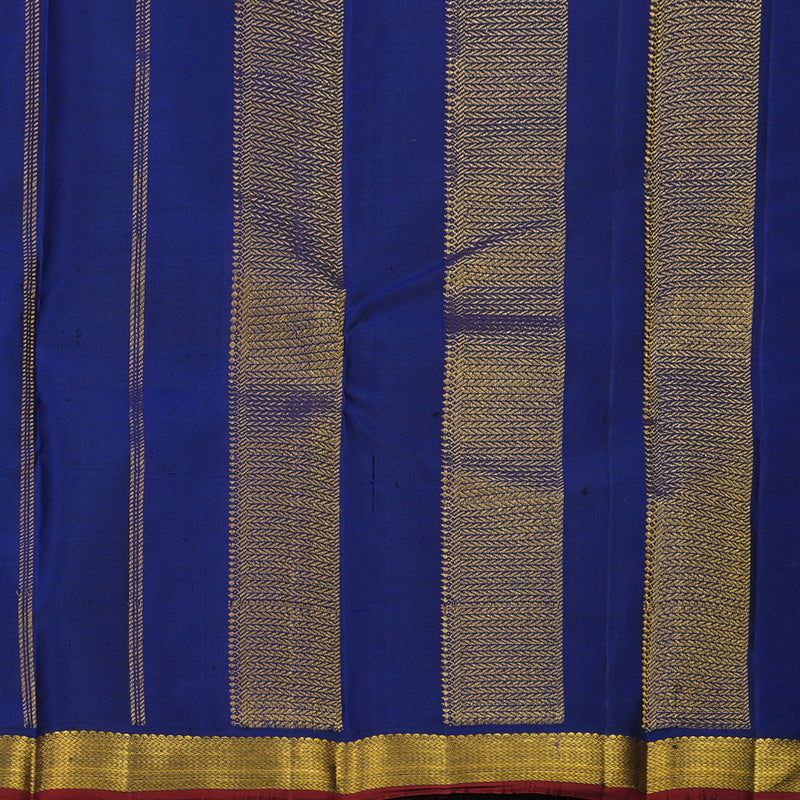 Hayagrivas Handloom Dusky Purple Kanjivaram Silk Saree with Ink Blue Border HBE1348B1-2