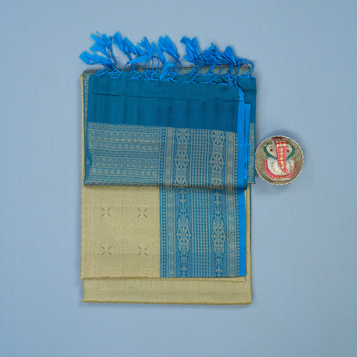 Hayagrivas Sandal Beige Handloom Soft Silk Saree HBE1463C1-3
