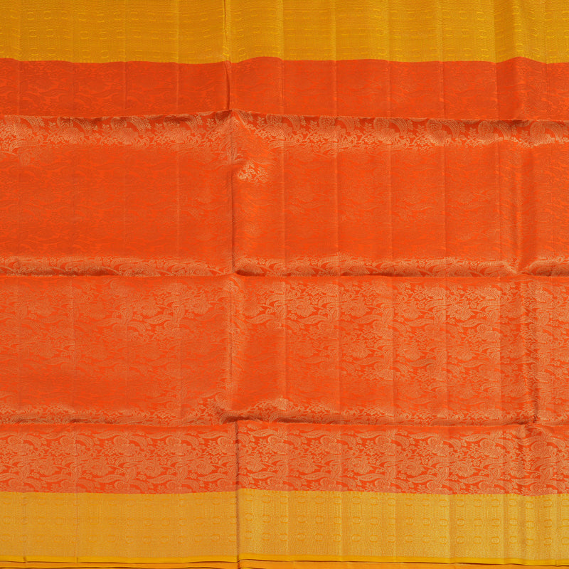 Hayagrivas Orange Handloom Soft Silk Saree HBE1463C1-4