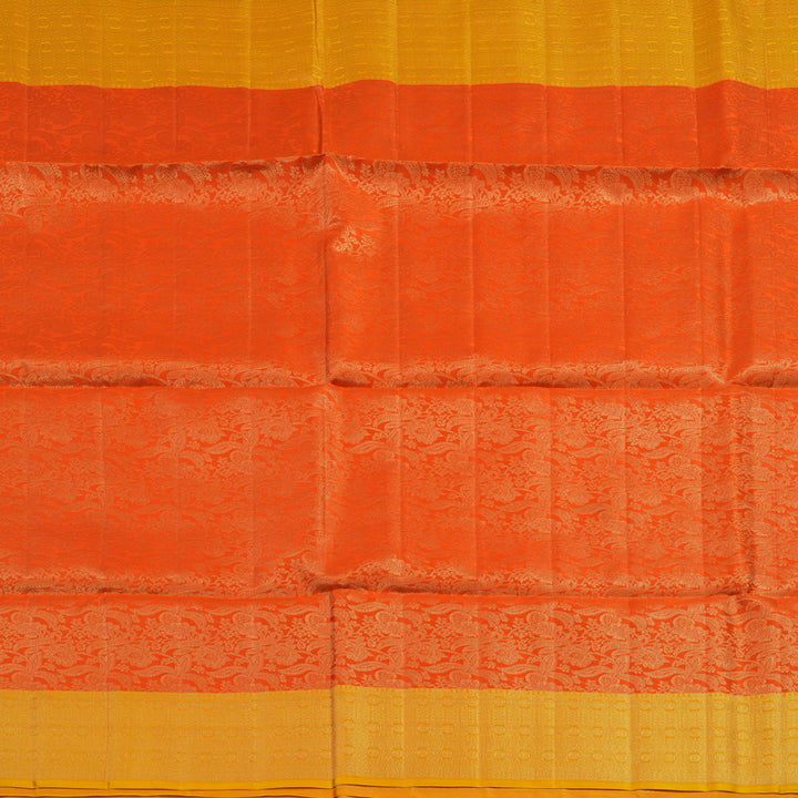 Hayagrivas Orange Handloom Soft Silk Saree HBE1463C1-4