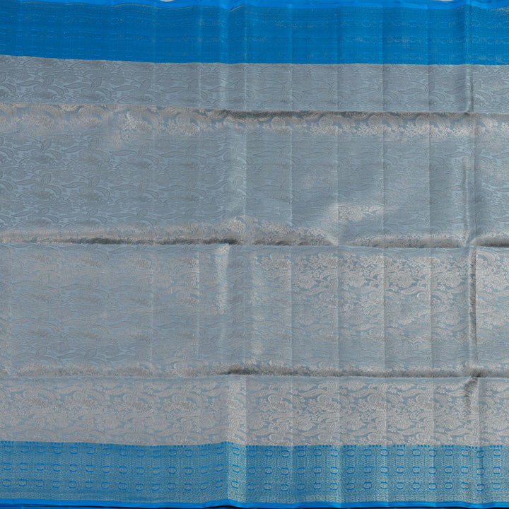 Hayagrivas Silver Grey Handloom Soft Silk Saree HBE1463C1-6