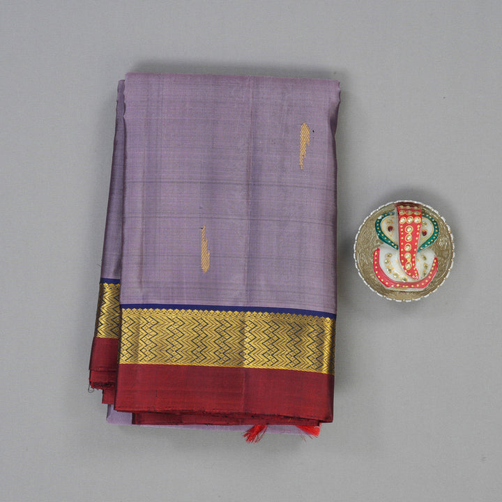 Hayagrivas Handloom Mauve Kanjivaram Silk Saree HBE1561C1-1