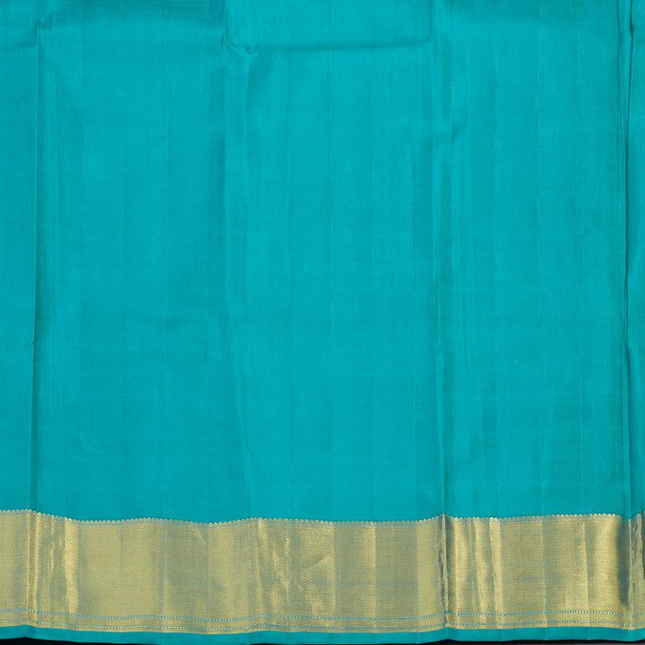 Hayagrivas Handloom Kanjivaram Silk Saree in Refreshing Fluorescent Green HBE156E17-1