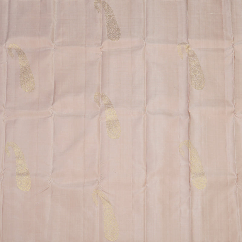 Hayagrivas Handloom Kanjivaram Silk Saree in Graceful Light Peach Pink HBE156E19-1