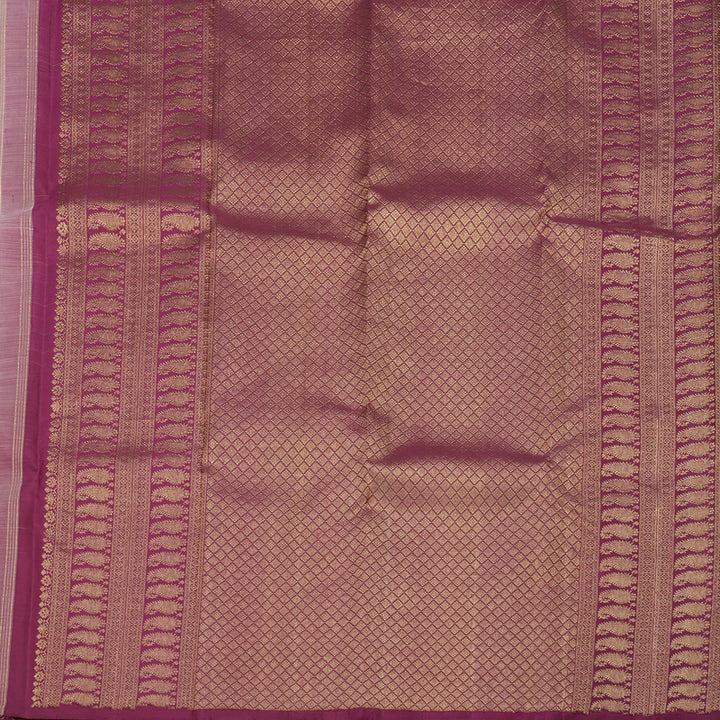 Hayagrivas Handloom Kanjivaram Silk Saree in Graceful Light Peach Pink HBE156E19-1