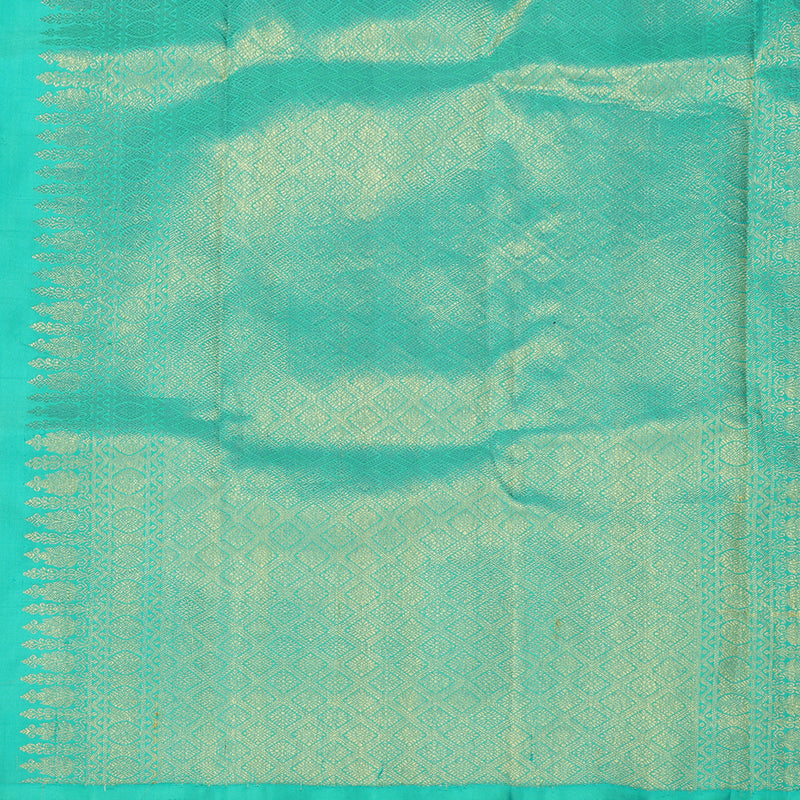 Hayagrivas Handloom  Kanjivaram Silk Saree in Serene Blue HBE156E6-1