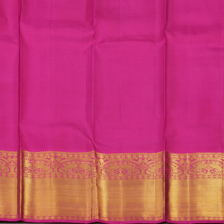 Hayagrivas Handloom Kanjivaram Silk Saree in Majestic Blue HBE156E9-1