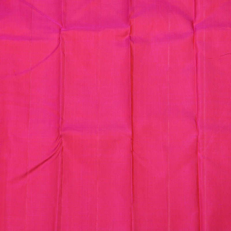 Hayagrivas Handloom Kanjivaram Silk Saree in lively Orangish Pink HBE157E1-1