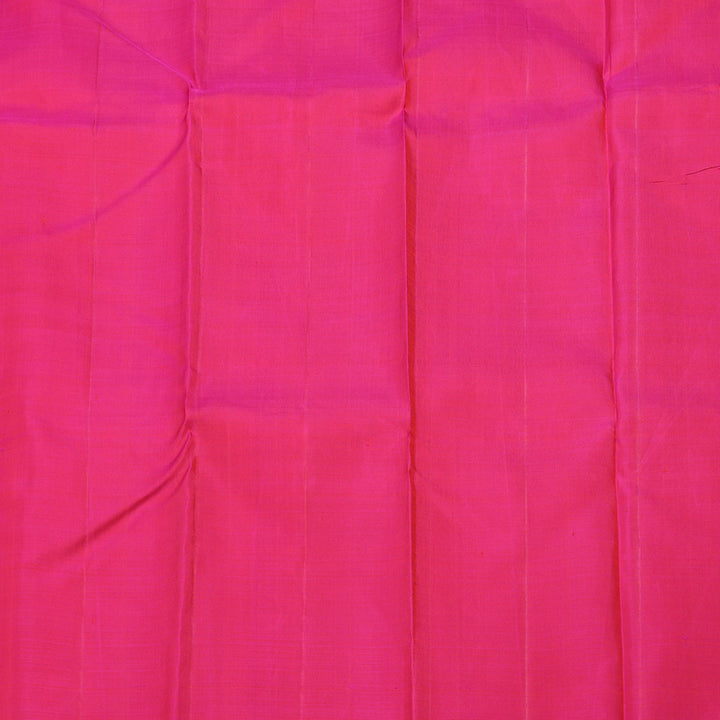 Hayagrivas Handloom Kanjivaram Silk Saree in lively Orangish Pink HBE157E1-1