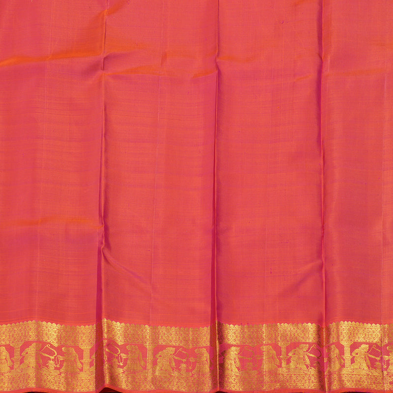 Hayagrivas Handloom Kanjivaram Silk Saree in Dignified Black With Ramayana Border HBE157E2-1