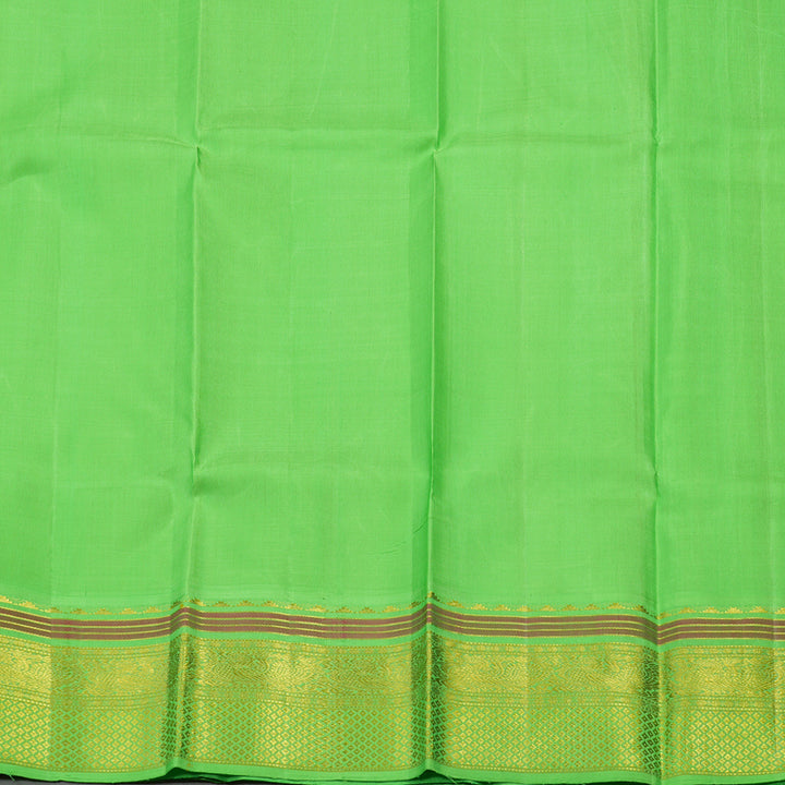 Hayagrivas Handloom Kanjivaram Silk Saree in Sunny Yellow HBE158E7-1