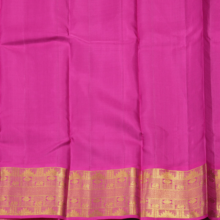 Hayagrivas Handloom Kanjivaram Silk Saree in Striking Blue HBE159E13-1