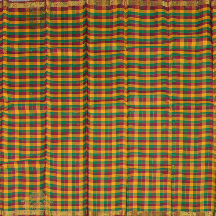 Hayagrivas Handloom Multicolor Kanjivaram Silk Saree HBE169E2-1