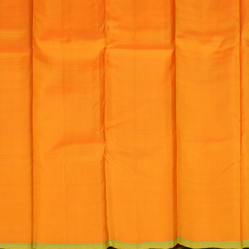 Hayagrivas Handloom Borderless Yellow Kanjivaram SilK Saree HBE173E2-1