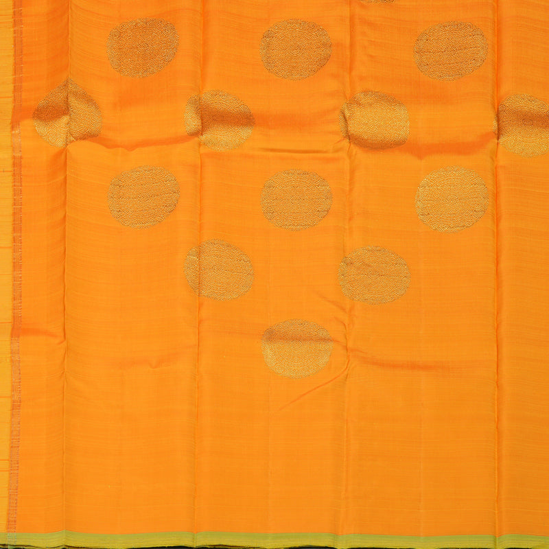 Hayagrivas Handloom Borderless Yellow Kanjivaram SilK Saree HBE173E2-1