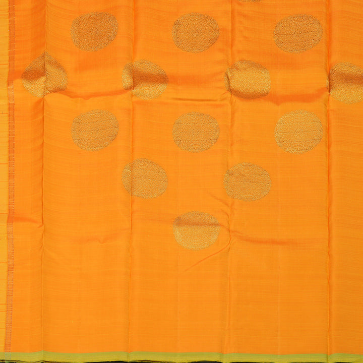 Hayagrivas Handloom Borderless Yellow Kanjivaram SilK Saree HBE173E2-1