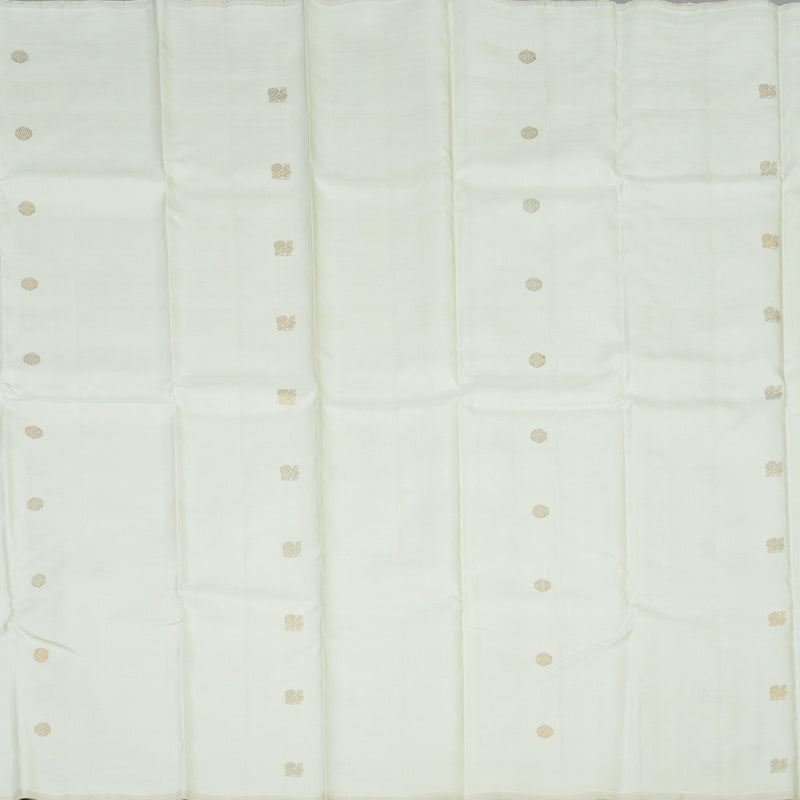Hayagrivas Handloom Elegant Off White Kanjivaram Silk Saree HBE173E3-1