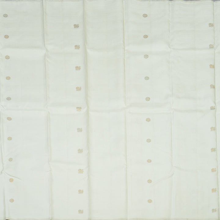 Hayagrivas Handloom Elegant Off White Kanjivaram Silk Saree HBE173E3-1