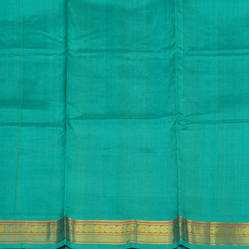 Hayagrivas Handloom Printed Silk Cotton Saree In Wine Purple with Sea Blue HBE184E1-1