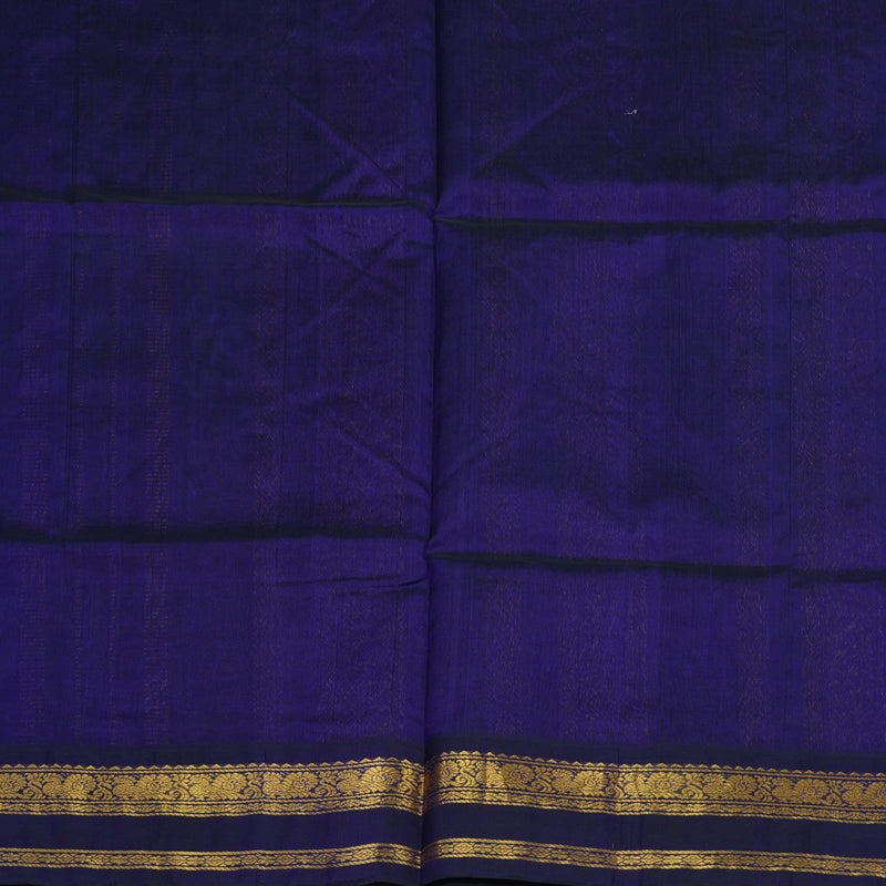 Hayagrivas Pure Silk Cotton Saree in Sandal with Purplish Blue HBE184E1-14