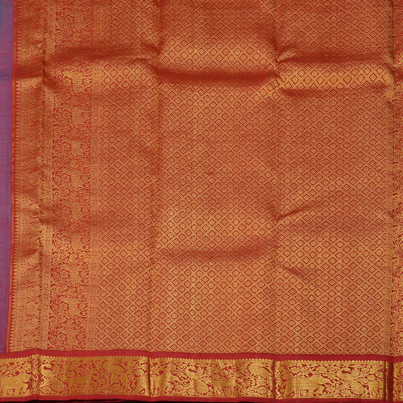 Hayagrivas Handloom Kanjivaram Silk Saree in Stunning Sea Green HBE20D1-1