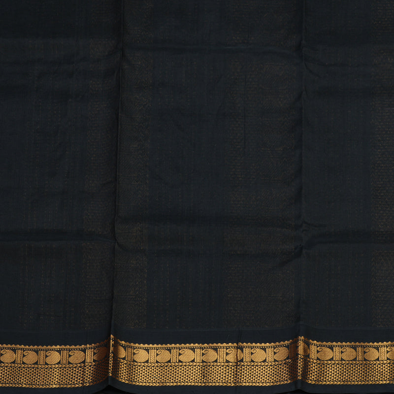 Hayagrivas Pure Printed Silk Cotton Saree in Lilac with Black HBE233F3-3