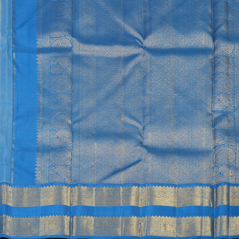 Hayagrivas Handloom Pure Kanjivaram Silk Saree in Tranquil Light Powder Blue HBE238F2-1